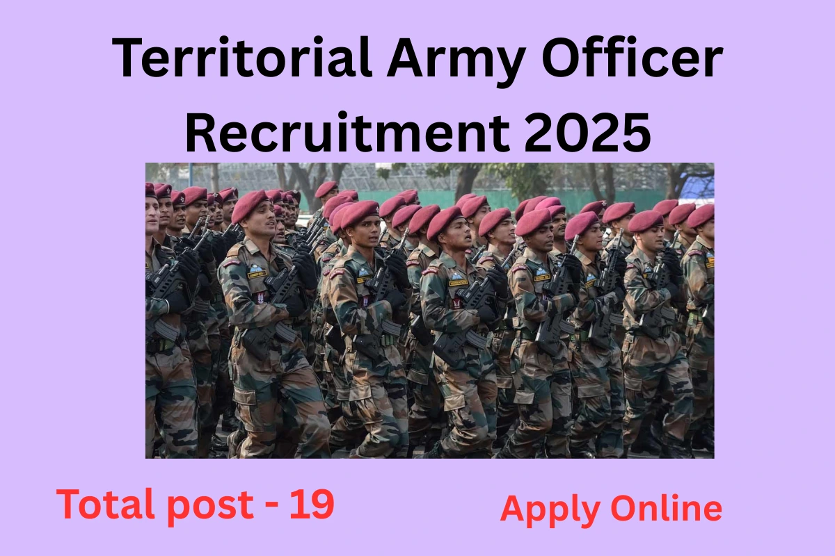 Territorial Army Officer Recruitment 2025